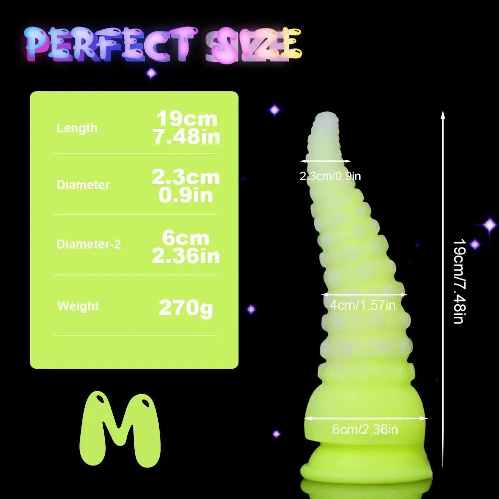 #1 glow tentacle fantasy dildo
