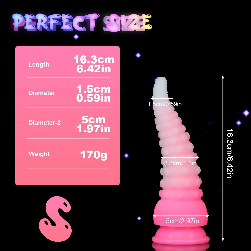 #3 glow tentacle fantasy dildo