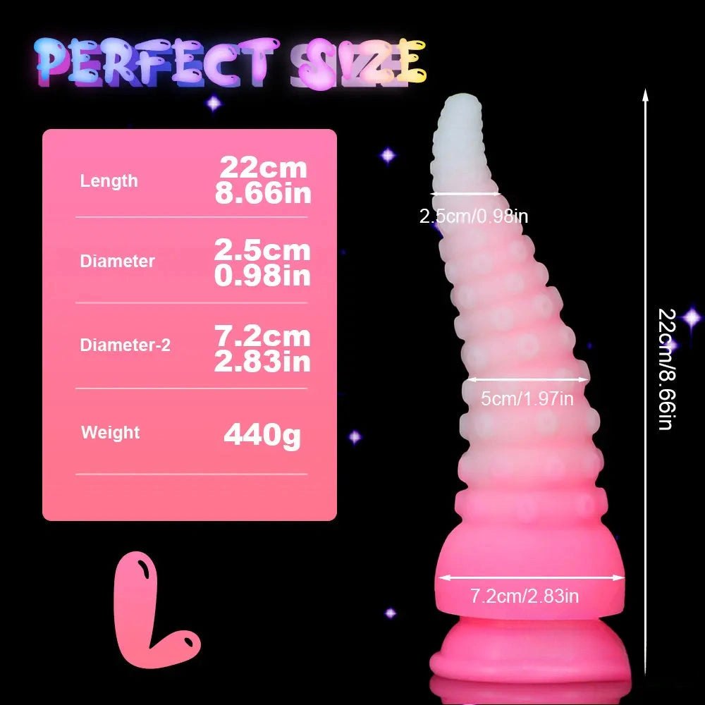 #3 glow tentacle fantasy dildo