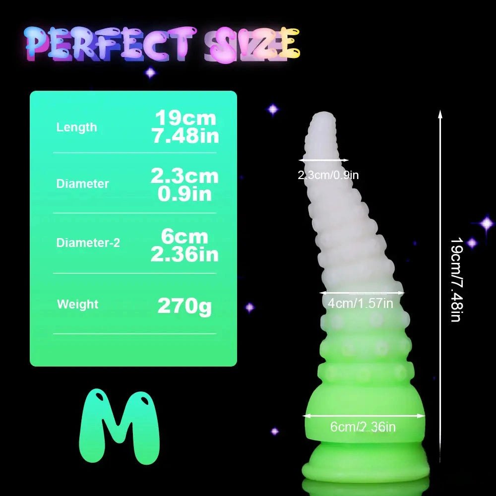 #4 glow tentacle fantasy dildo