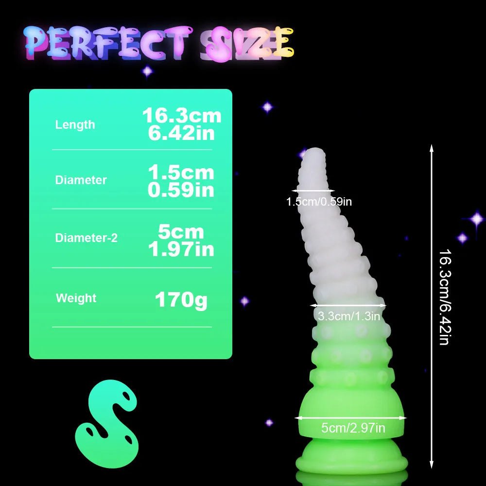 #4 glow tentacle fantasy dildo