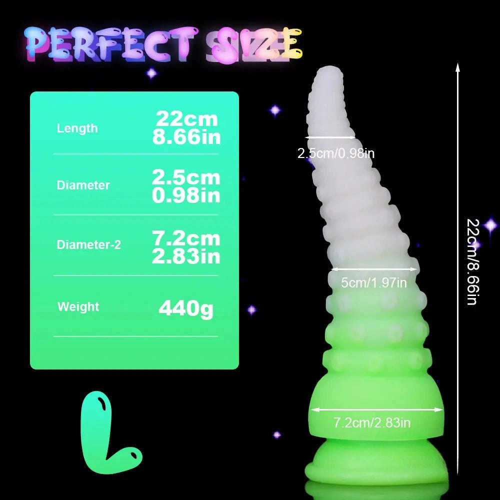 #4 glow tentacle fantasy dildo