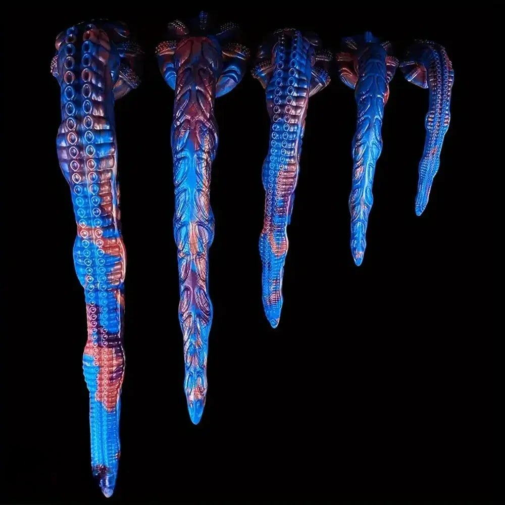 Textured silicone tentacle fantasy dildo, photo 1