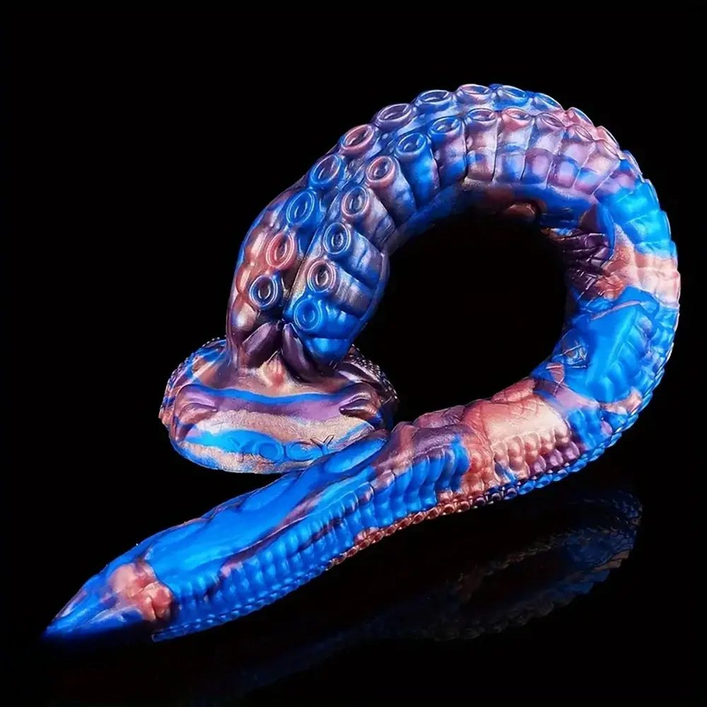 Textured silicone tentacle fantasy dildo, photo 12