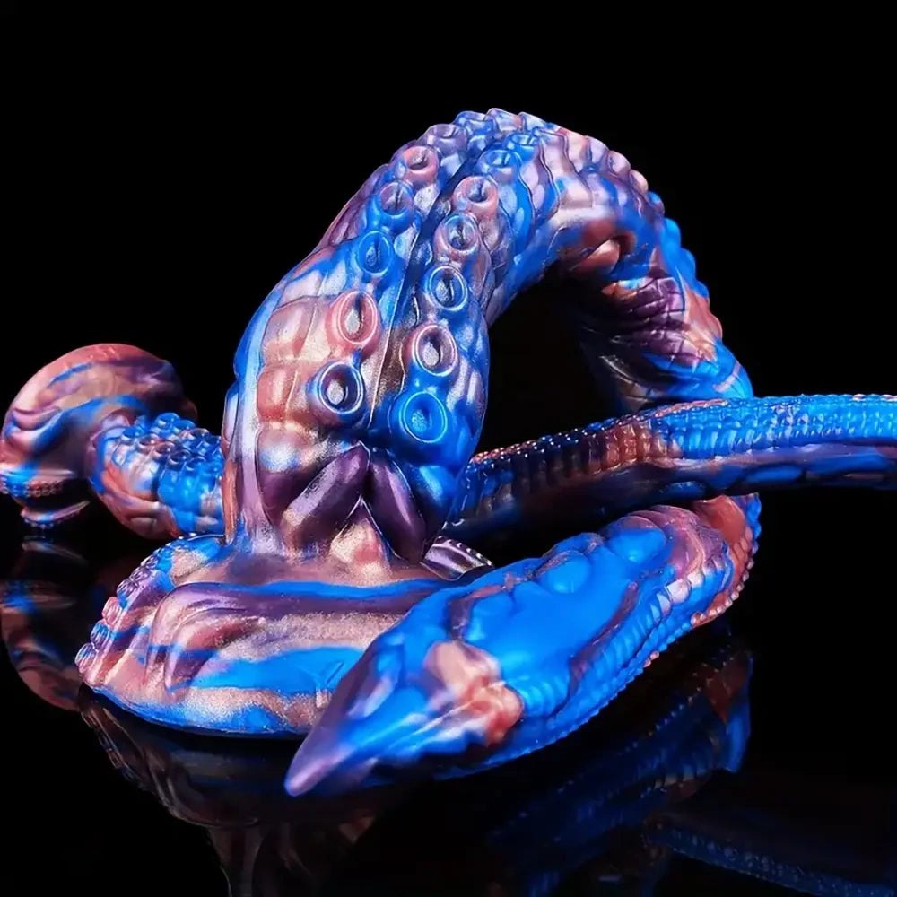 Textured silicone tentacle fantasy dildo, photo 6