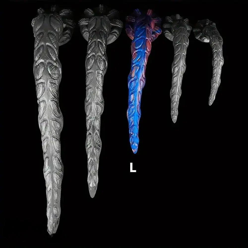 Textured silicone tentacle fantasy dildo, photo 9