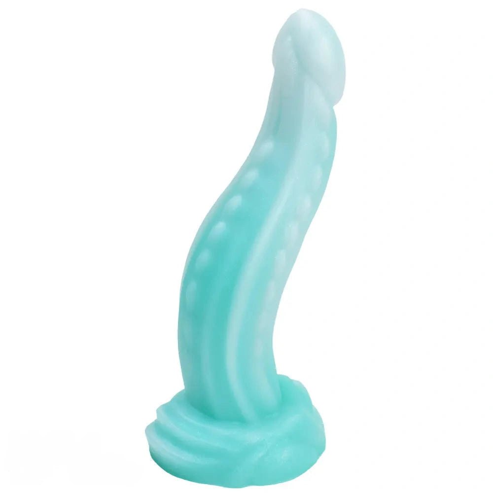 Ribbed tentacle silicone dildo, photo 1
