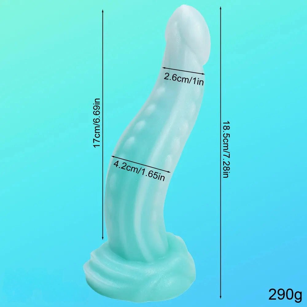 Ribbed tentacle silicone dildo, photo 13