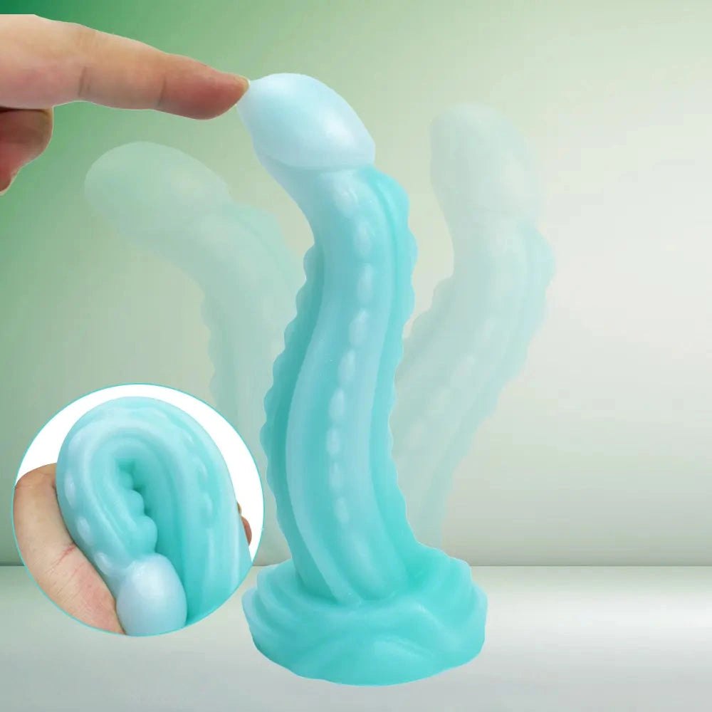 Ribbed tentacle silicone dildo, photo 6