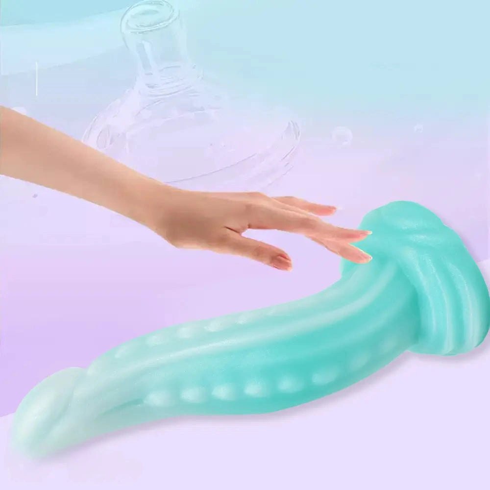 Ribbed tentacle silicone dildo, photo 7