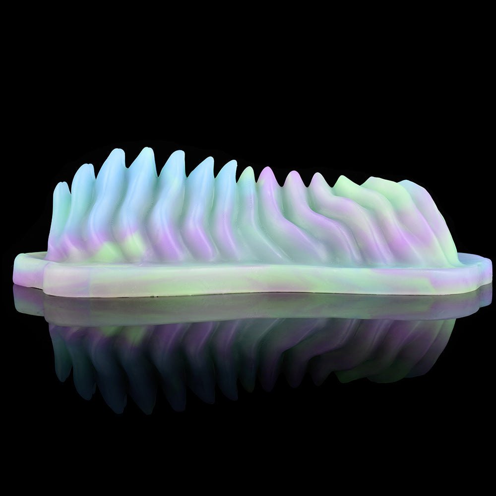 Glow-in-the-dark ribbed wearable cushion vibrator, photo 5