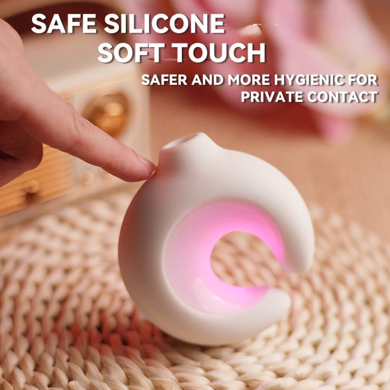 White glowing clitoral suction vibrator, photo 4