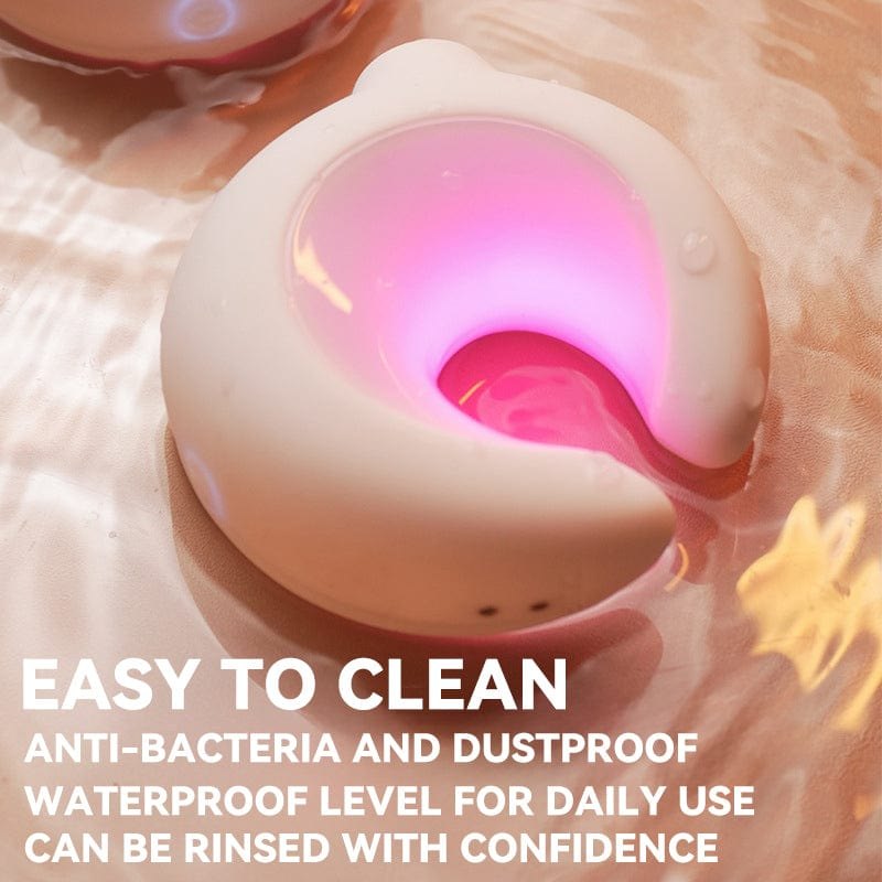 White glowing clitoral suction vibrator, photo 5