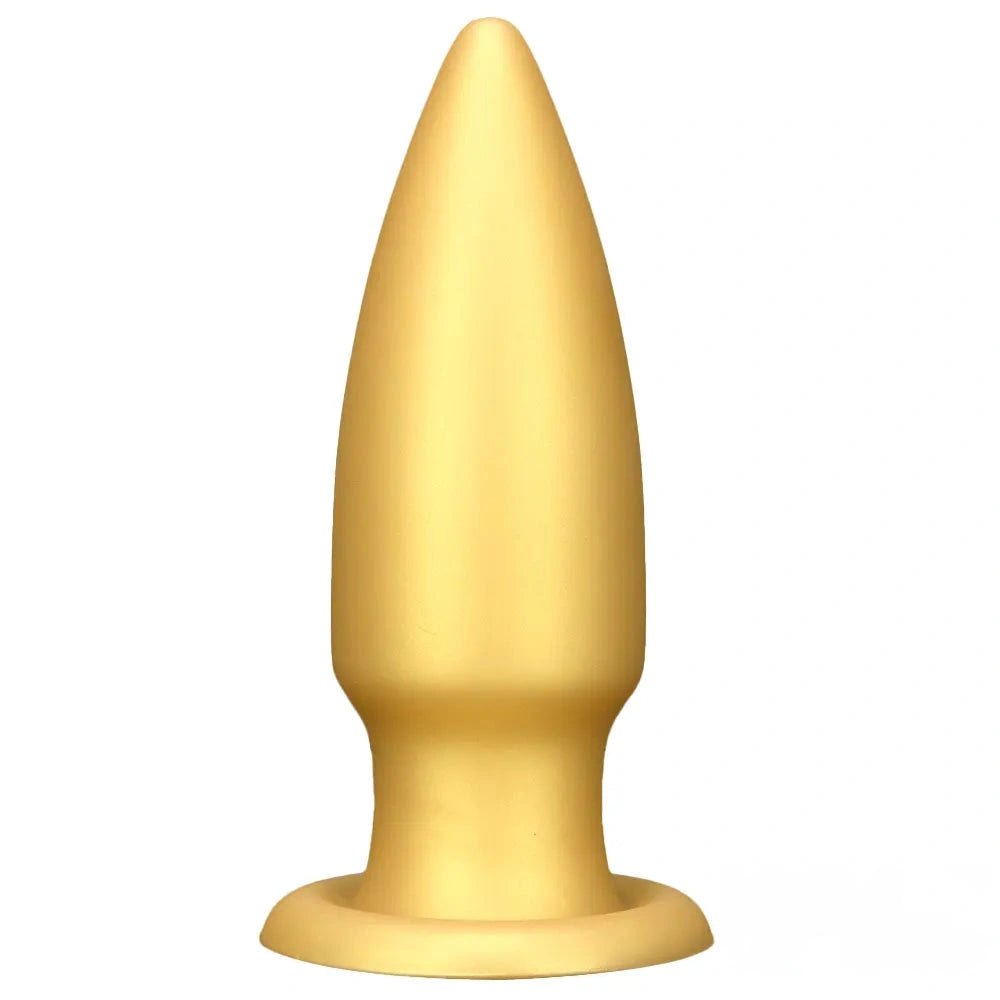Gold big butt plug, photo 1