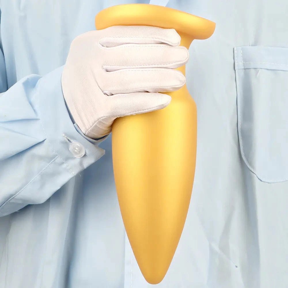 Gold big butt plug, photo 13