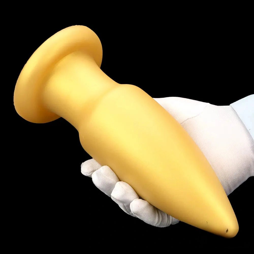 Gold big butt plug, photo 9