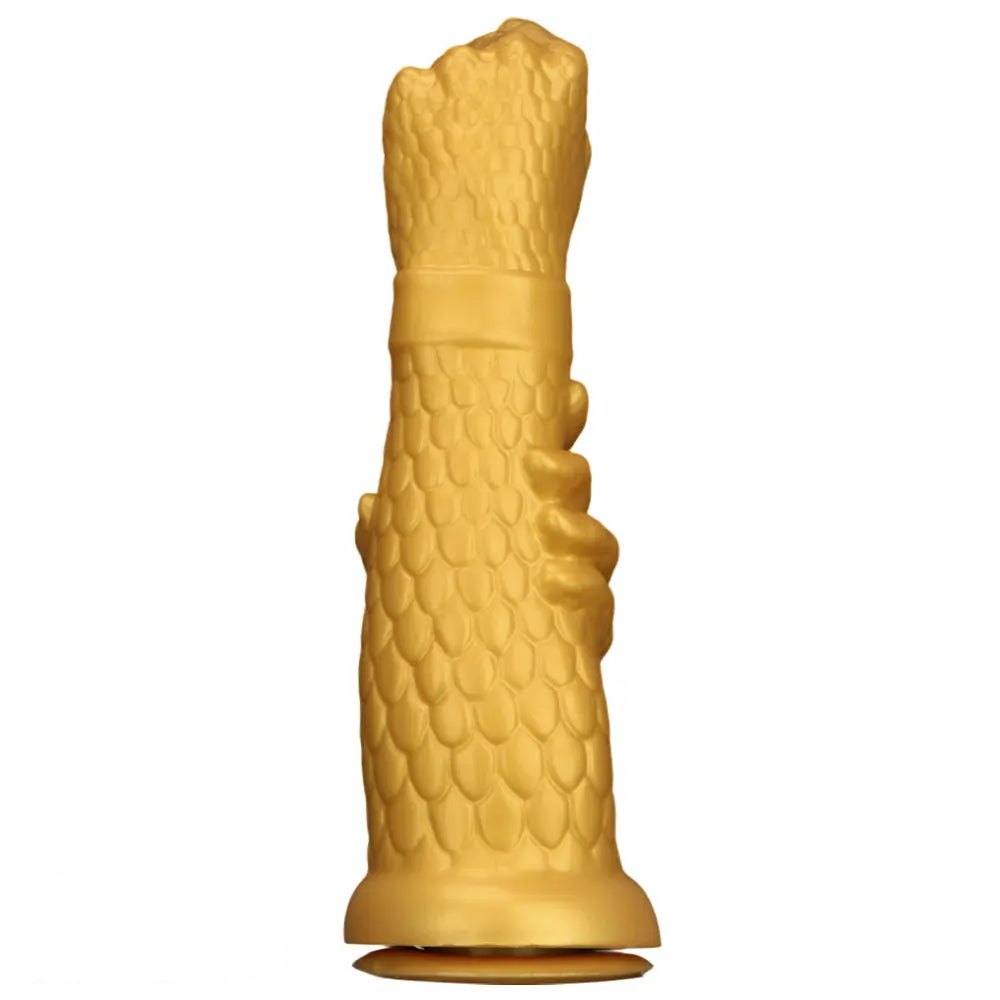 Gold dragon claw fist dildo, photo 1