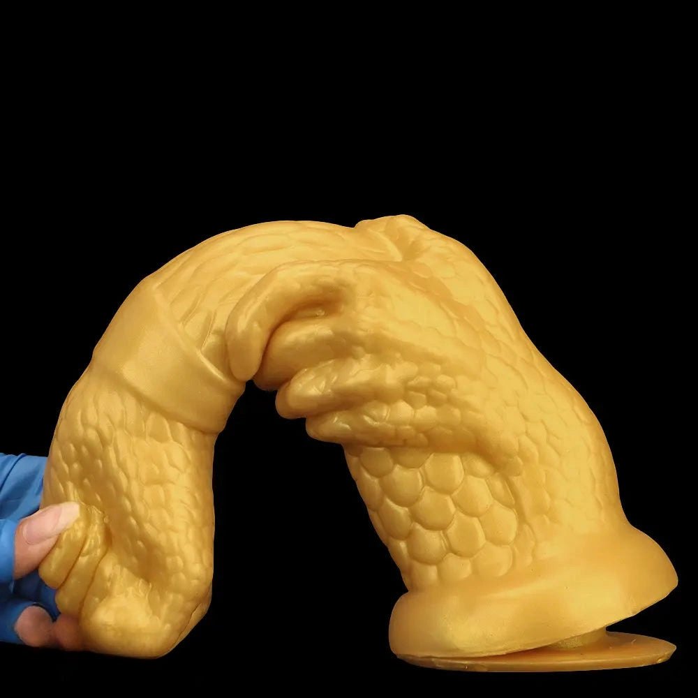 Gold dragon claw fist dildo, photo 14