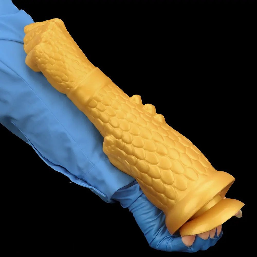 Gold dragon claw fist dildo, photo 15