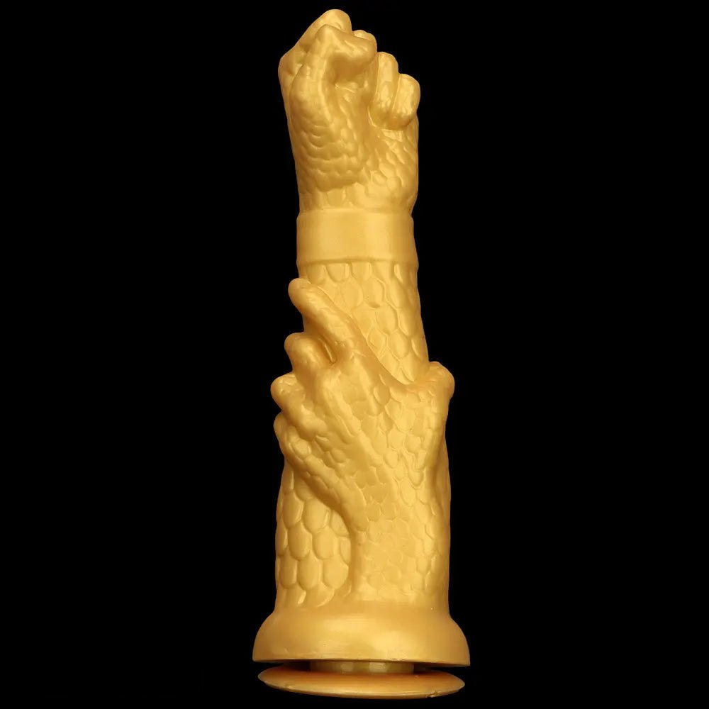 Gold dragon claw fist dildo, photo 2
