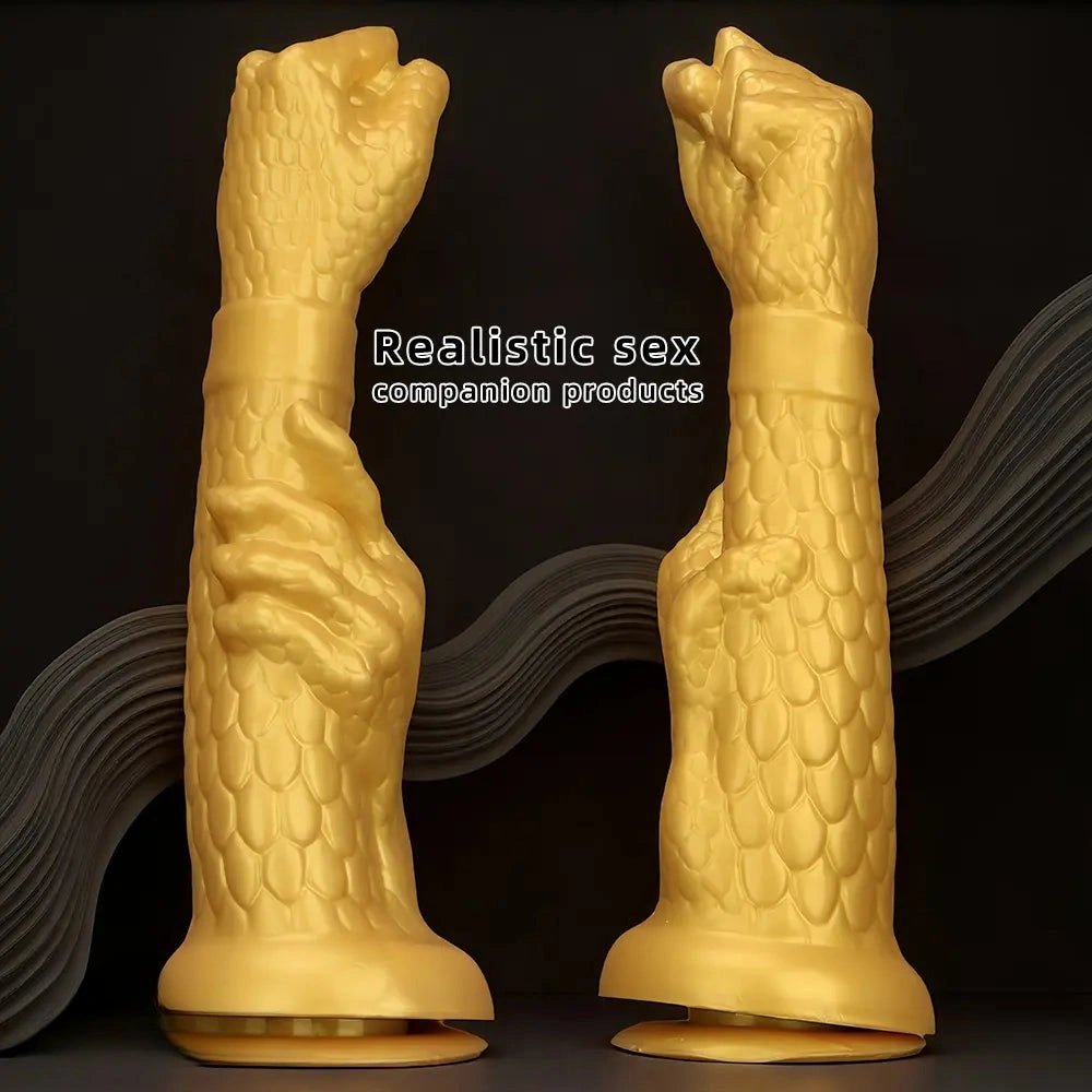 Gold dragon claw fist dildo, photo 5