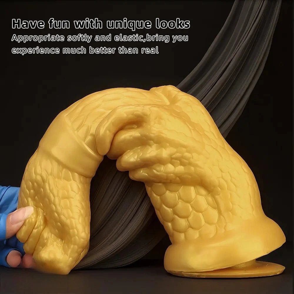 Gold dragon claw fist dildo, photo 6