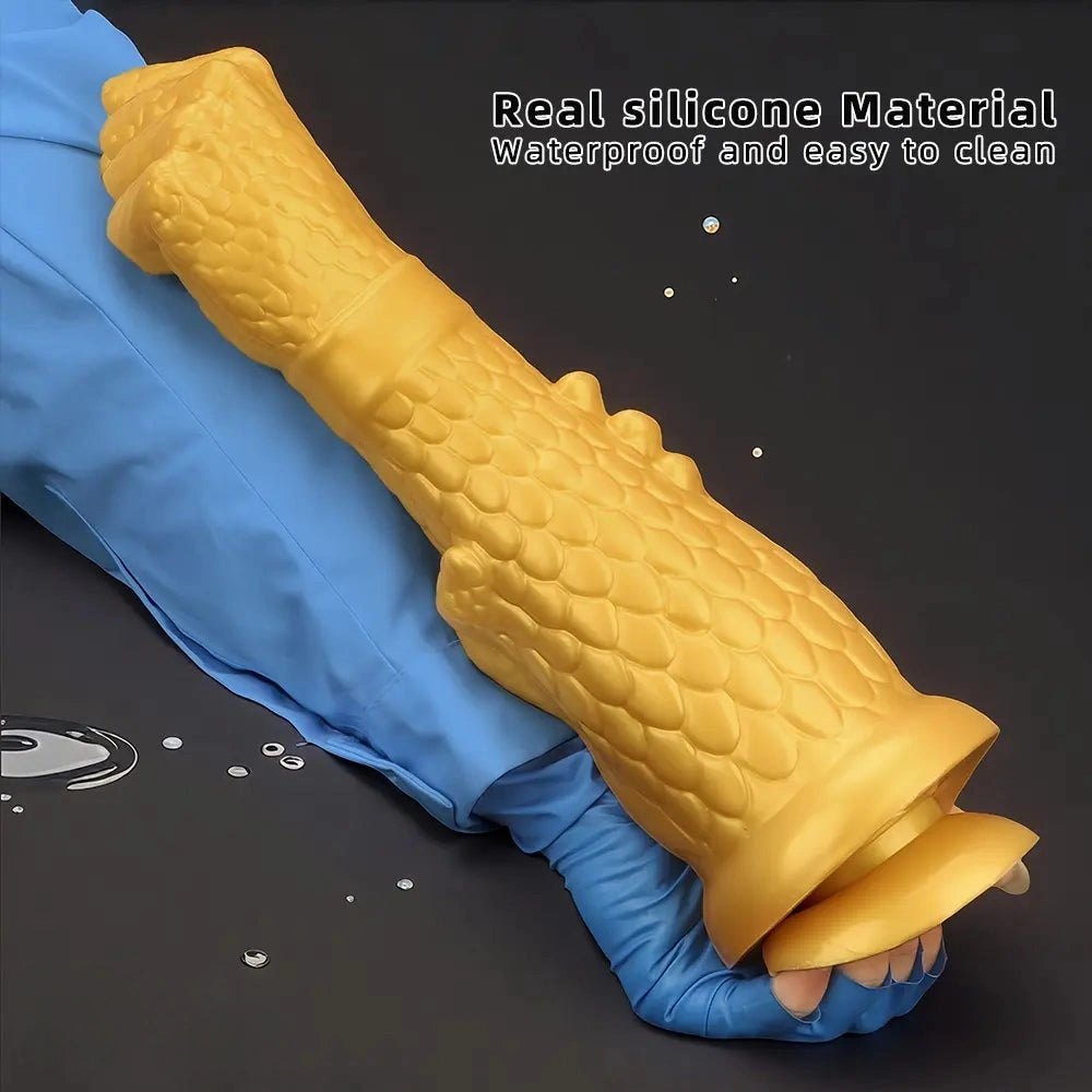 Gold dragon claw fist dildo, photo 9
