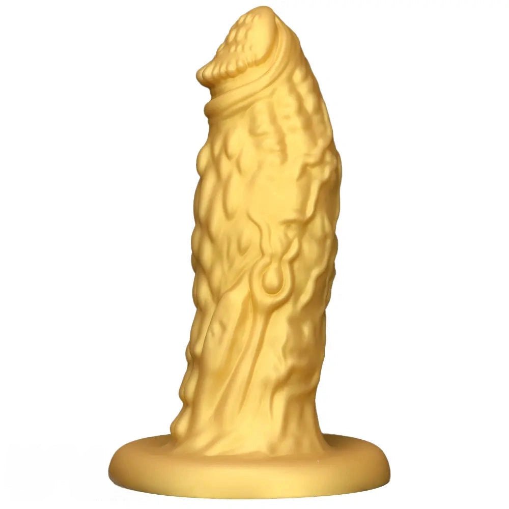 Gold dragon scale fantasy dildo, photo 1