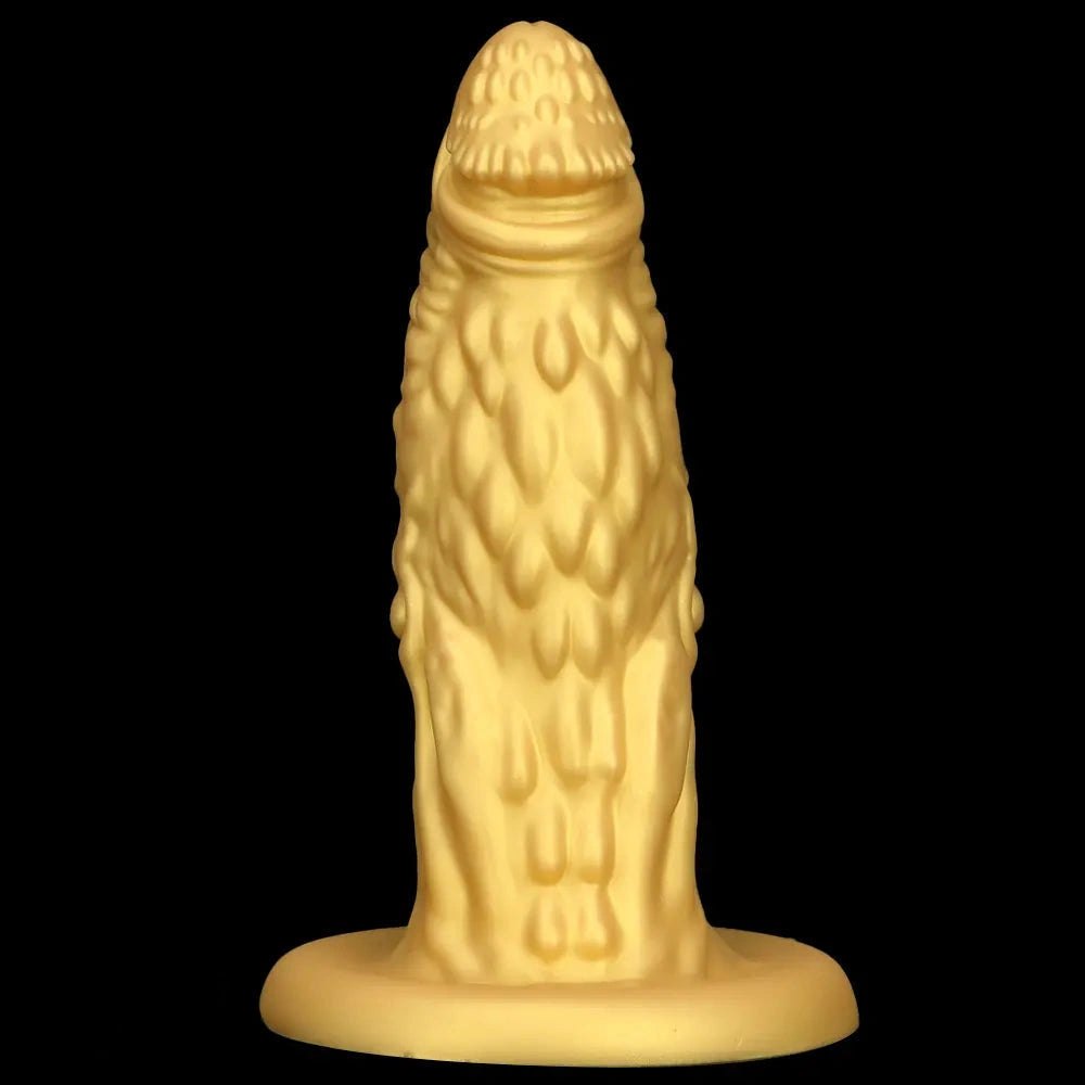 Gold dragon scale fantasy dildo, photo 13