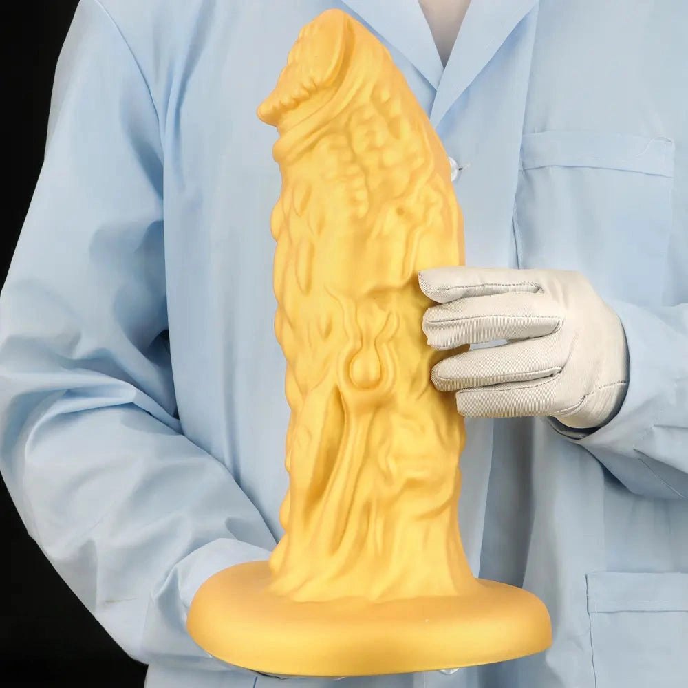 Gold dragon scale fantasy dildo, photo 8
