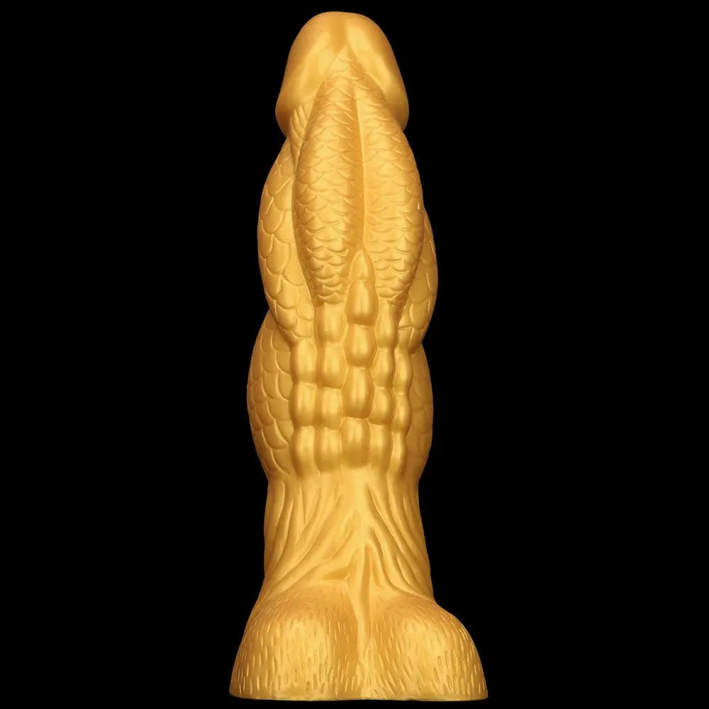 Gold dragon scale silicone dildo, photo 11