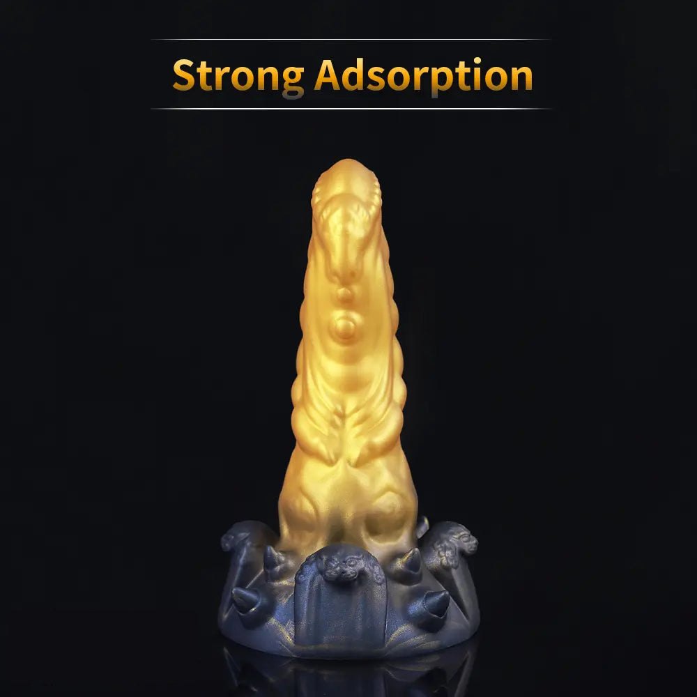 Gold and black fantasy creature silicone plug, photo 10