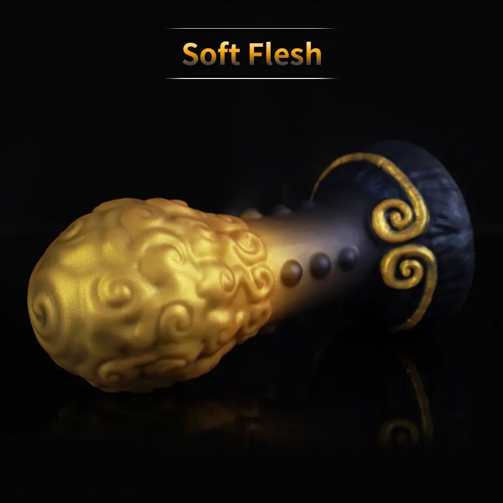 Gold and black fantasy creature silicone plug, photo 11