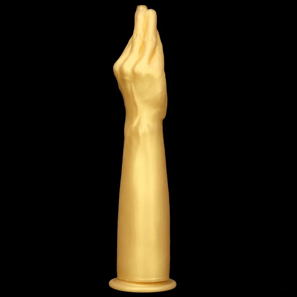 Gold fisting hand dildo, photo 1