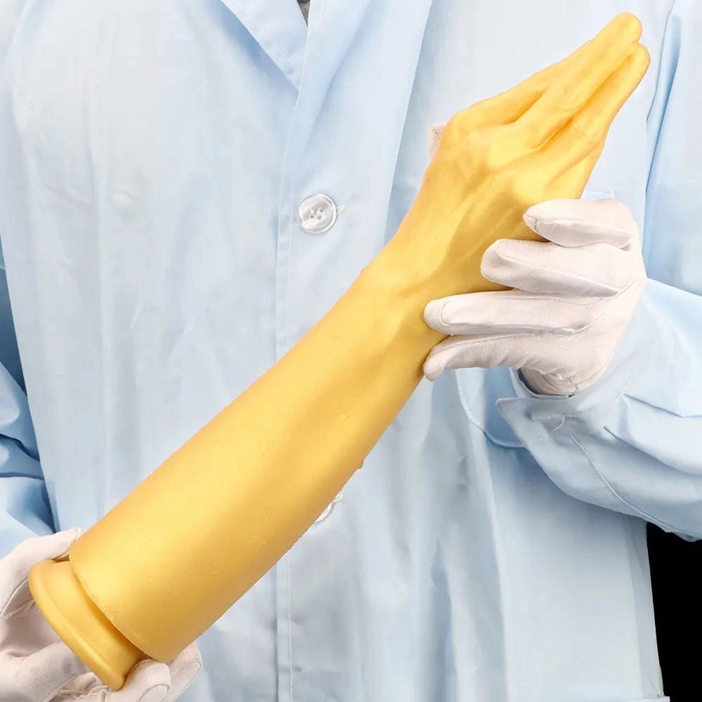 Gold fisting hand dildo, photo 12