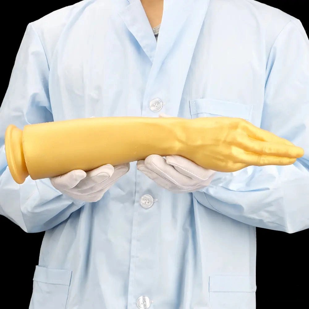 Gold fisting hand dildo, photo 13