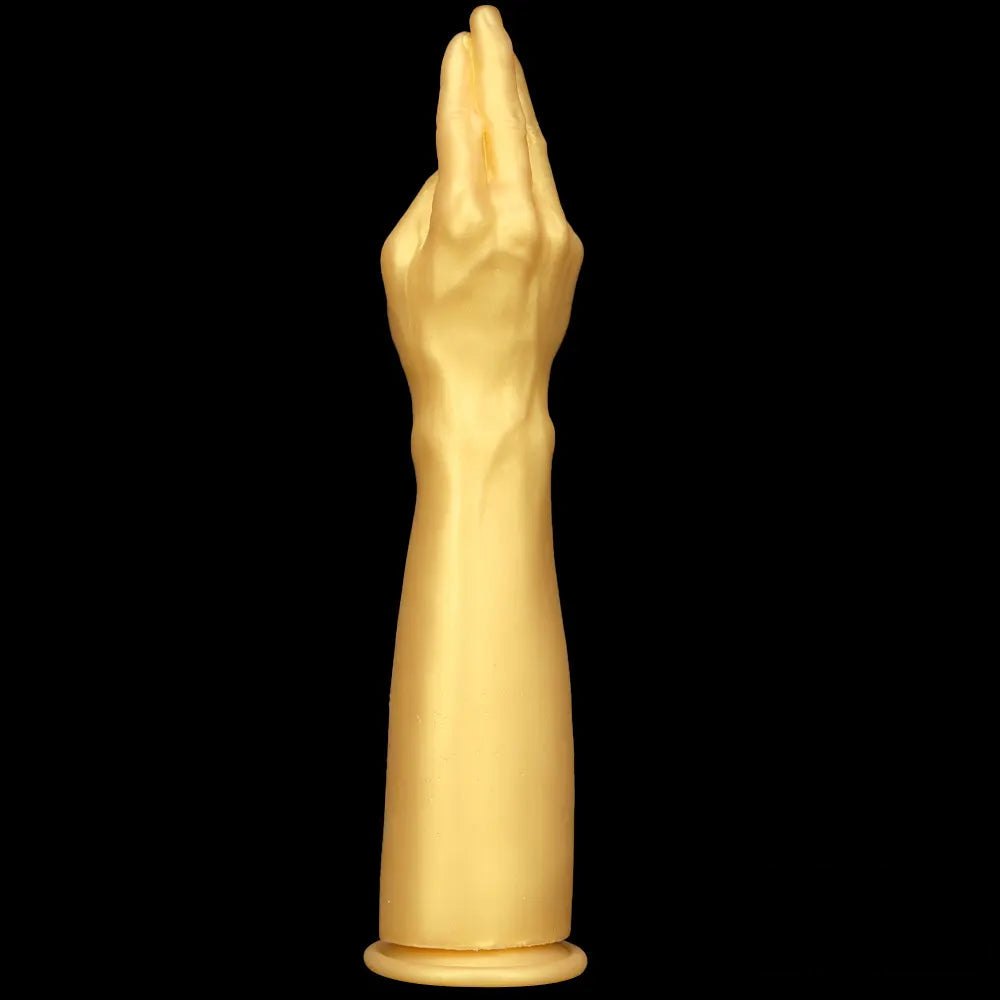 Gold fisting hand dildo, photo 15
