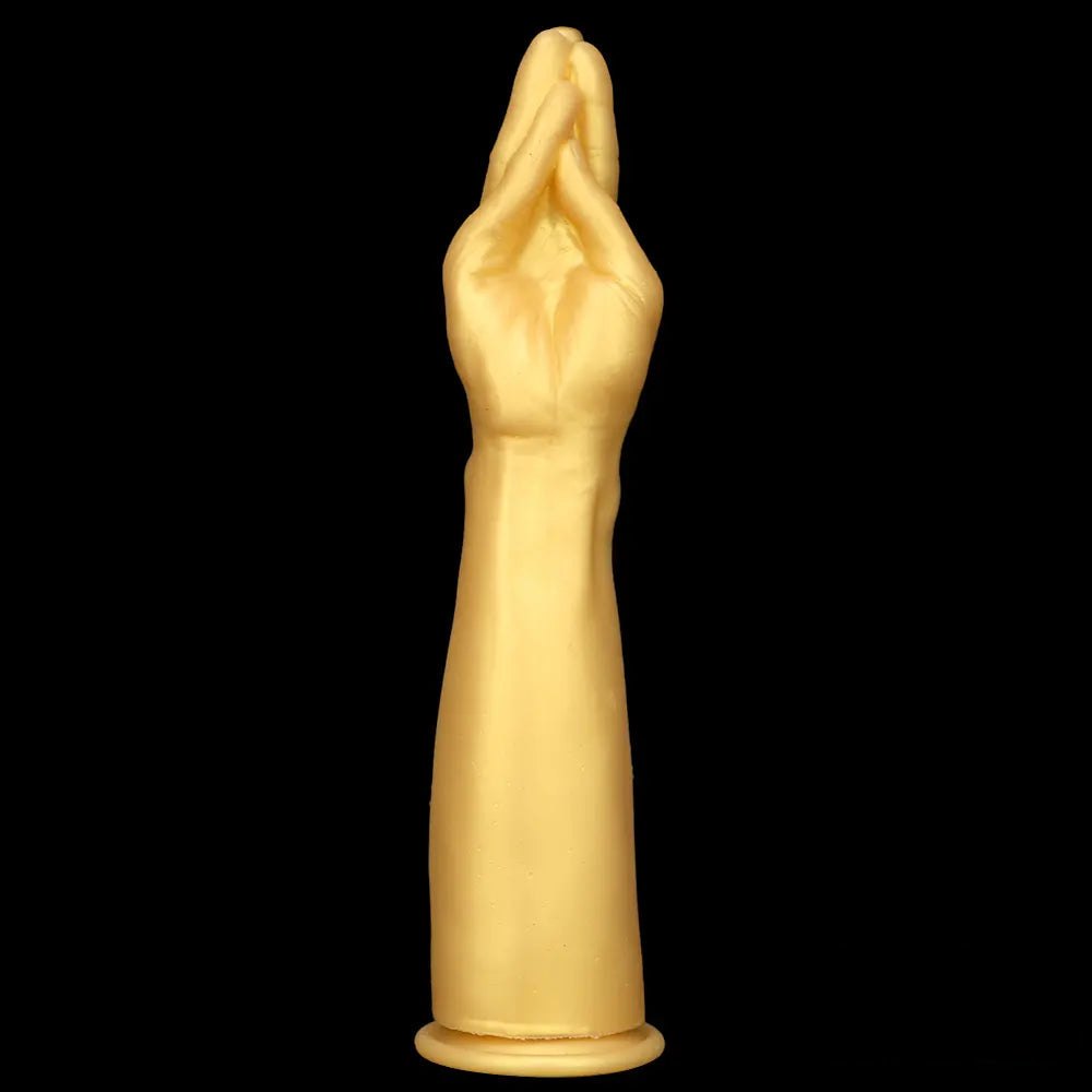 Gold fisting hand dildo, photo 2