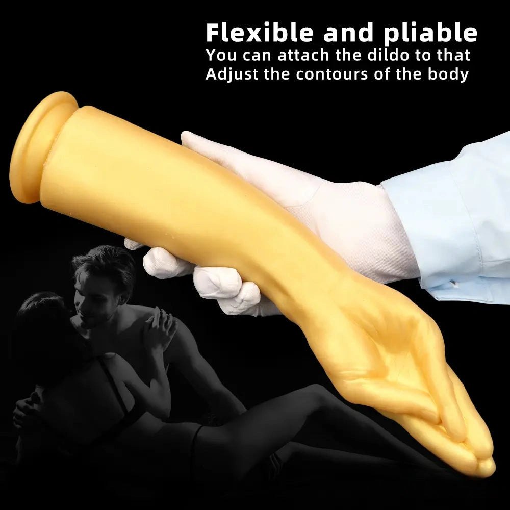 Gold fisting hand dildo, photo 8