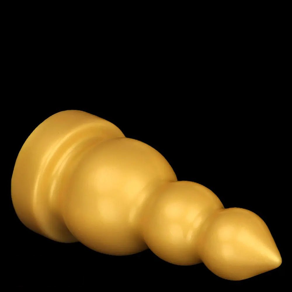 Gold gourd-shaped silicone dildo, photo 15