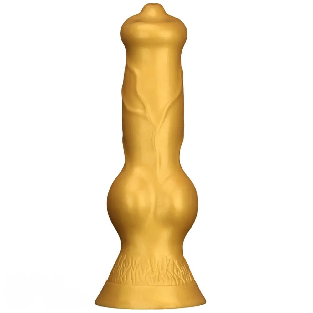 Gold knot bulge large dildo, photo 1