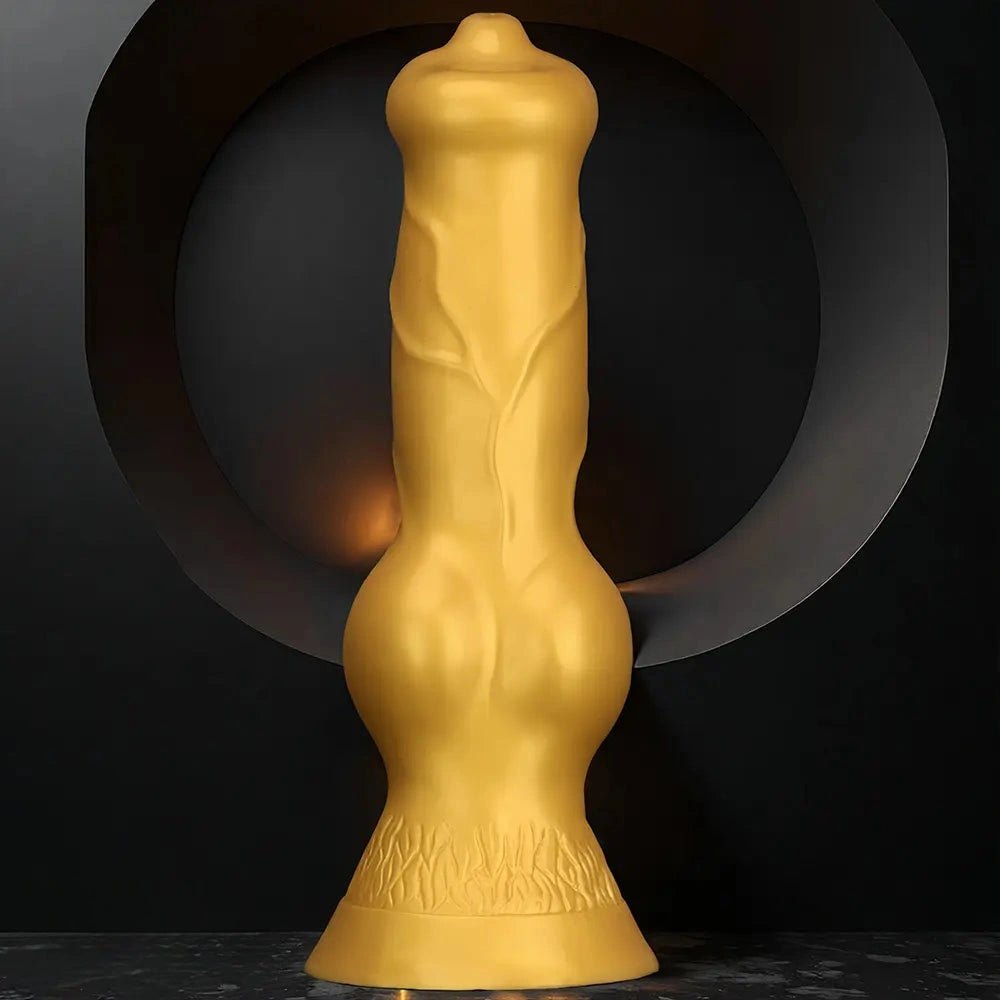 Gold knot bulge large dildo, photo 13