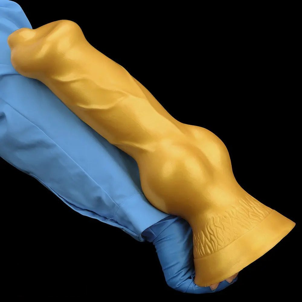 Gold knot bulge large dildo, photo 14