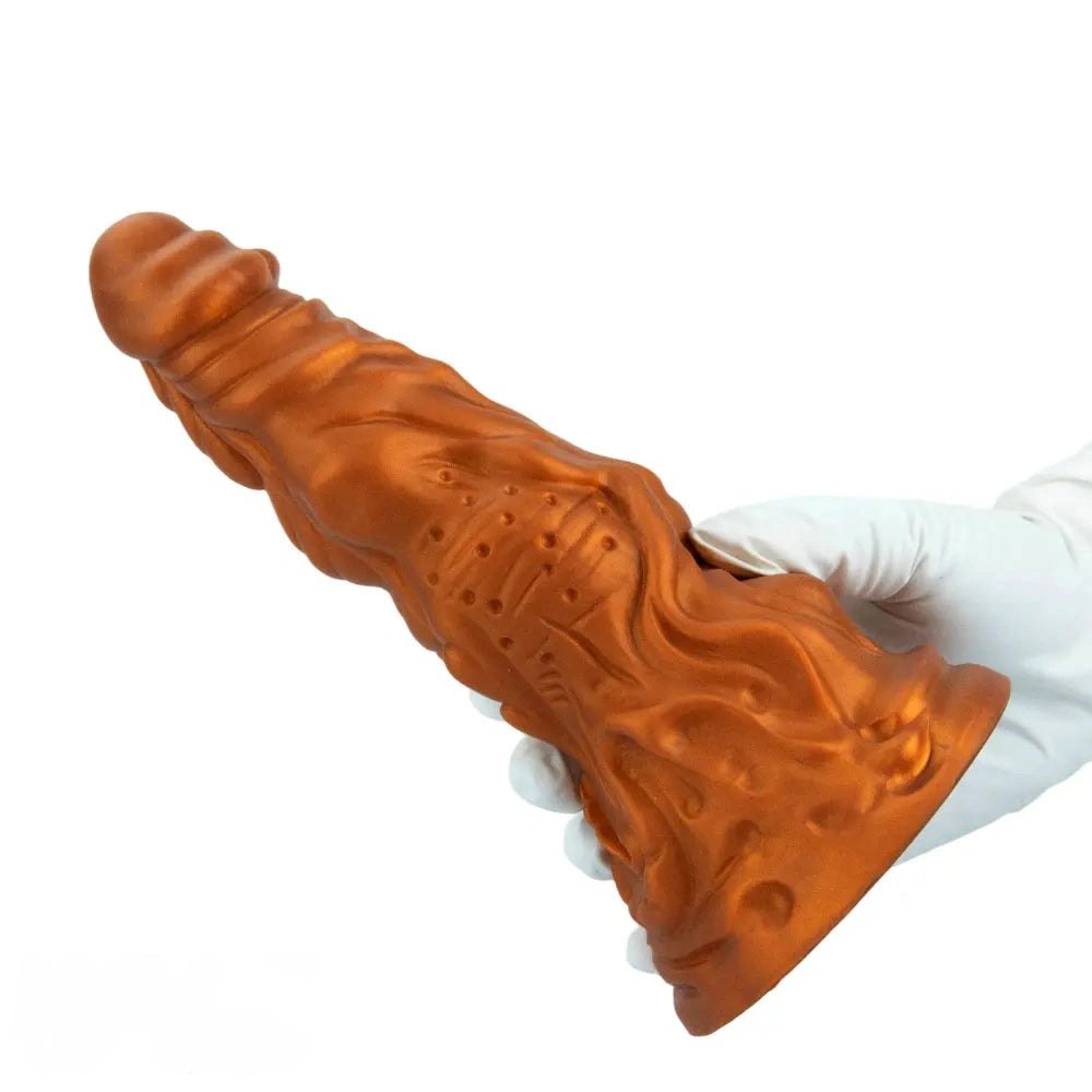 Gold monster fantasy dildo, photo 15
