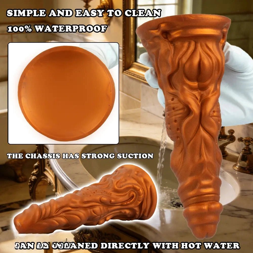 Gold monster fantasy dildo, photo 6