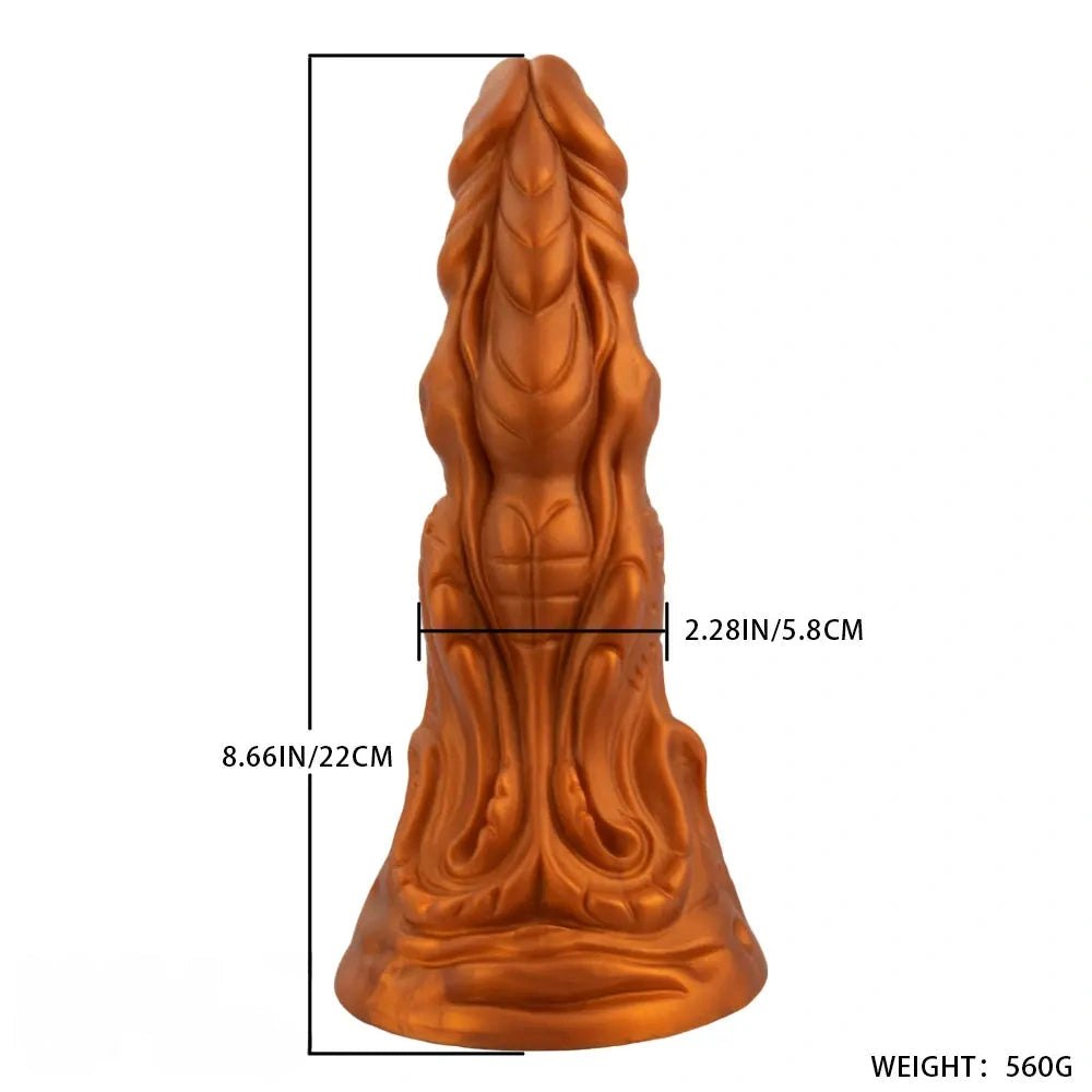 Gold monster fantasy dildo, photo 7