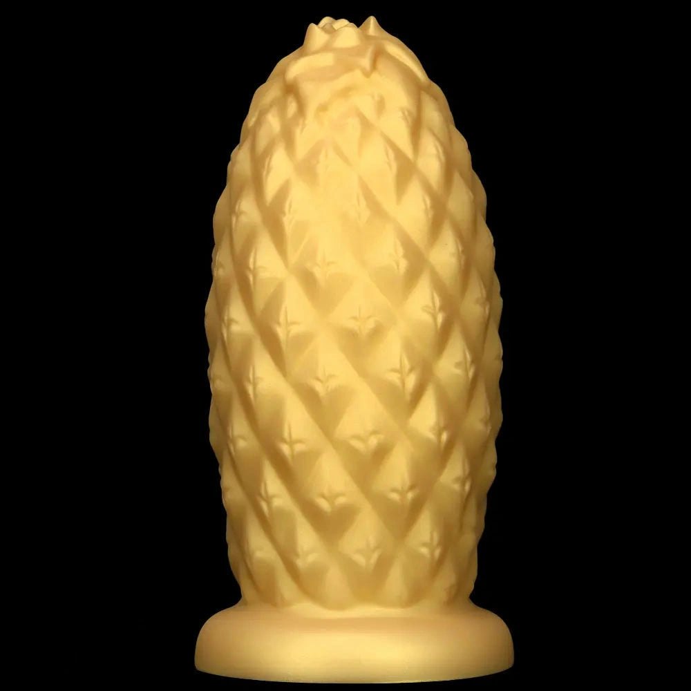 Gold silicone pineapple anal plug, photo 11
