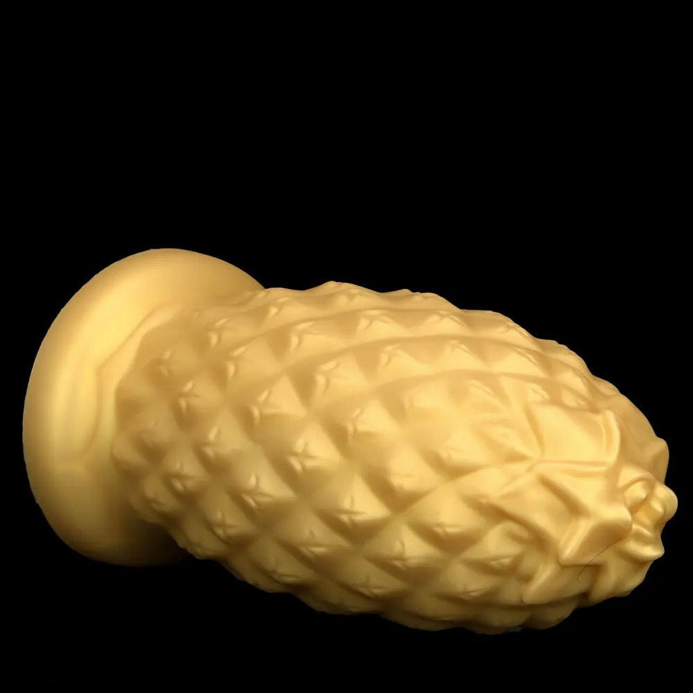 Gold silicone pineapple anal plug, photo 15