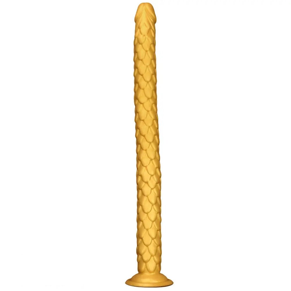 Gold scale fantasy dildo, photo 1