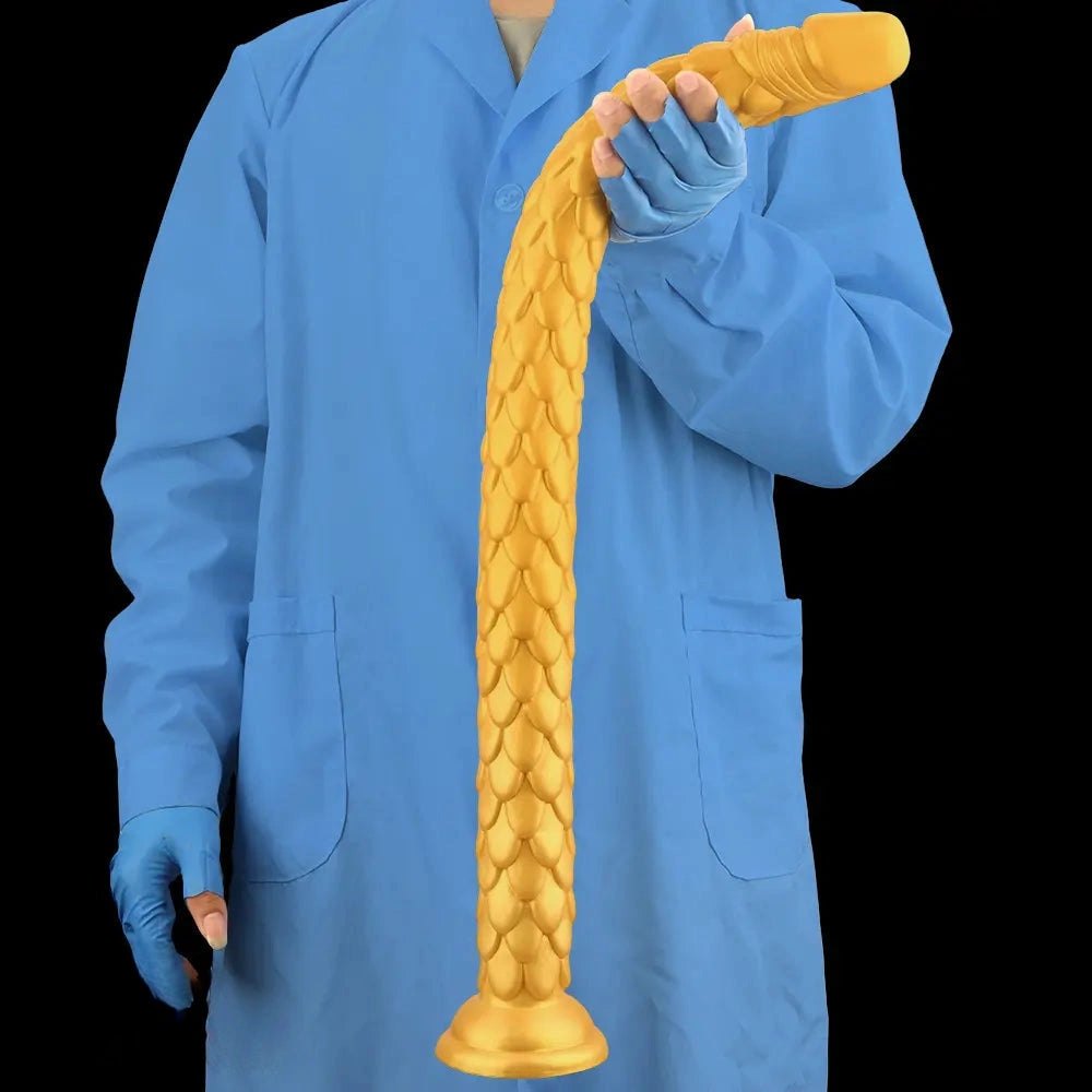 Gold scale fantasy dildo, photo 10